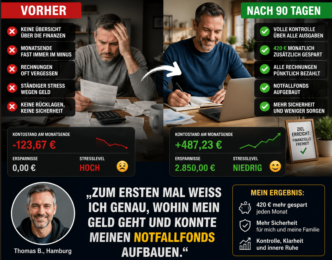 Vorher / Nachher – Finanzielle Transformation